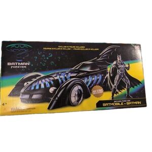 Batman Forever Spin Master Retro Collection DC Batmobile With Batman Figure NEW